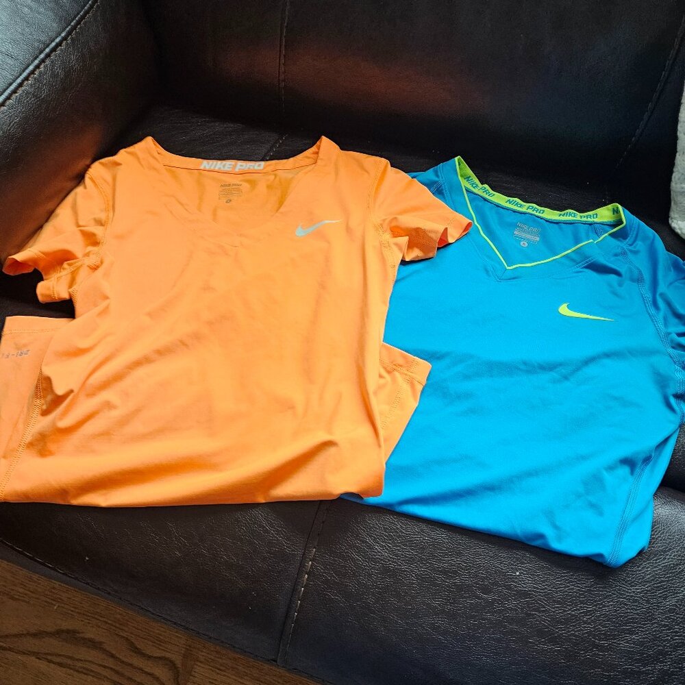 Nike Pro tees Size Small